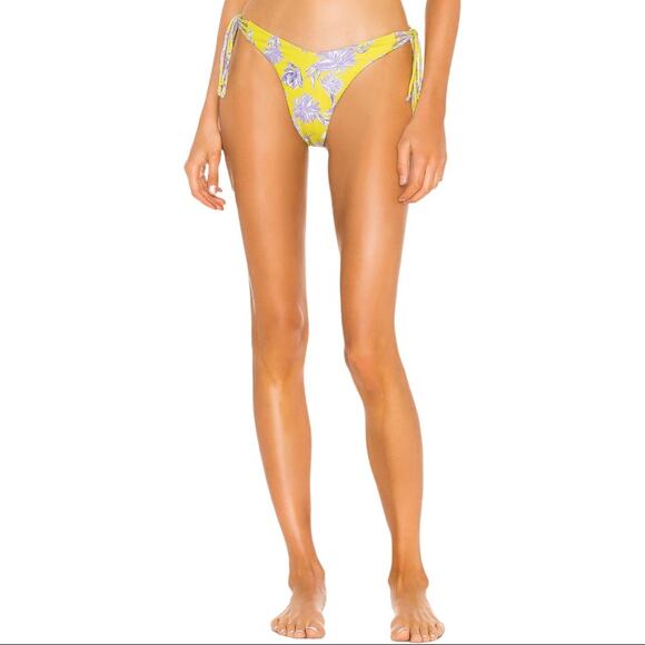 House of Harlow 1960 Nora Side Tie Bikini Swimsuit Bottom in Summer Lily XL NWT - Picture 2 of 11